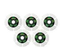 KURSTOL Discos Carburo para Madera - 50mm × 5 Discos Corte para Madera Caucho Plástico Placa Yeso, con 10mm Orificio, para Amoladora Angular