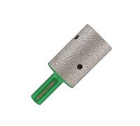 KURSTOL Fresa Diamantada - Fresa de Diamante 25mm x Mango Hexagonal Corona Diamantada Para Ampliar el Acabado Redondo Biselado Existente en Porcelana, Cerámica Dura, Granito, Mármol