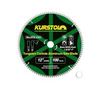 KURSTOL Hoja de Sierra Circular Aluminio 305 x 30 mm (con anillo 25,4 mm) 100T Disco Corte para Metales No Nerrosos Aluminio Plástico