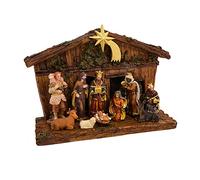 Kurt Adler 11 Piece Nativity Set Juego de belén, Gris