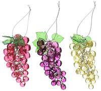 Kurt Adler (Beaded Uvas Adorno, Juego de 3