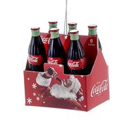 Kurt Adler Coca-Cola - Adorno de 6 Unidades, 7 cm