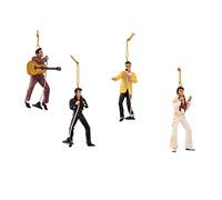 Kurt Adler Elvis Presley - Juego de 4 Adornos