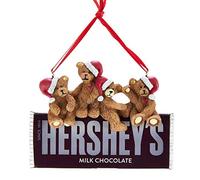 Kurt Adler Hershey's Bears On Hershey Chocolate Bar Ornament
