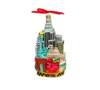 Kurt Adler Noble Gems New York City Glass Cityscape Christmas Ornament C4055 Decoration New