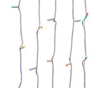 Kurt Adler UL 50L - Juego de luces LED conectables multicolor de 5 mm con cable blanco