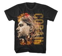 Kurt Cobain Coloured Side View Camiseta Negro