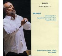 Kurt Masur/Gewandhausorchester - Brahms: Sym No 4 / Overtures