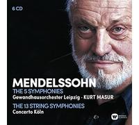 Kurt Masur – Mendelssohn: Sinfonías completas y sinfonías para cuerdas – CD