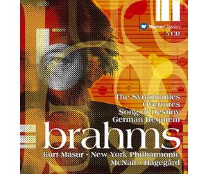 Kurt Masur & New York Philharmonic Orchestra - Brahms : Symphonies Nos 1 - 4, Overtures & Ein Deutsches Requiem