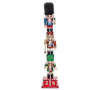 Kurt S. Adler 16-Inch Stacked Miniature Nutcracker with Calendar Cascanueces, Multicolor