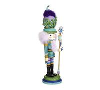 Kurt S. Adler Cascanueces de Navidad con Sombrero de Pavo Real de Hollywood HA0476 de 17.5 Pulgadas
