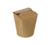 KURTT - Asia foodbox - Noodle Box - Asian Food - Wok to go Cup - Marrón - Fiambrera - Caja de comidas - Comida - 50 unidades, 26 oz - 750 ml