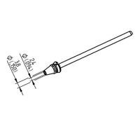 Kurtz 0742ED2438H Vario Ersa - Punta de desoldar para X-Tool (diámetro interior, 2,4 mm, exterior 3,8 mm, diámetro interior de acero, 1 unidad)
