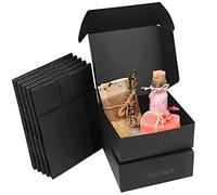 Kurtzy Caja Kraft Negra para Regalos (Pack de 100) - Medidas de las Cajas 12 x 12 x 5 cm - Caja Cartón Regalo Fácil Ensamblado Cuadrada - Cajas de Cartón Fiestas, Cumpleaños, Bodas, Presentación