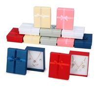 Kurtzy Cajas de Regalo para Joyas (Pack de 12) 8,5 x 6,5 x 2,5 cm Cajitas Regalo Mostrar Joyas Set 6 Colores - Caja Pequeña Regalo con Inserto Espuma para Pendientes, Collares, Brazaletes y Anillos
