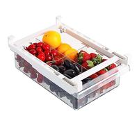 Kurtzy Cajón Organizador Retráctil para Frigorífico - Frigorífico Extraíble de Plástico Transparente Sin BPA para Nevera, Congelador o Cocina - Para Frutas, Verduras y Mucho Más