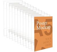 Kurtzy Expositor Metacrilato de Carteles A5 para Pared con Cinta Adhesiva (x12) Soporte Metacrilato Universal - Resistente a los Arañazos y Agrietamientos - Oficina, Tienda, Restaurante - Sin Agujeros