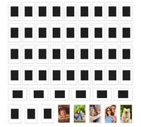 Kurtzy Marco de Fotos en Blanco para Refrigerador (Pack de 50) Imanes Personalizados Nevera - 7 x 4,5 cm Portafotos Pequeño de Metacrilato Transparente, Regalos Familiares y Amigos