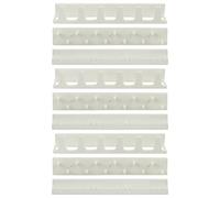 Kurtzy Organizador Joyas Blanco Colgador Collares (Pack de 9) Set de 3 Joyero Pared Auto Adhesivo Ganchos y Clavijas - Organizador Expositor Colgante - Anillo, Brazaletes, Pendientes
