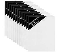 Kurtzy Pack de 12 Lienzos para Pintar en Blanco 20 x 25cm - Set Lienzo Preestirado - Aptos para Pintura Acrílica y al Óleo - Lienzo Blanco Apto para Bocetos y Dibujos