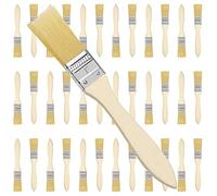 Kurtzy Set Brochas Pintor 2,54 cm (Pack de 36) Brocha Plana Pintura Mango de Madera Profesional para Pintura, Tintes, Barnices, Pegamentos y Bricolaje en el Hogar - Pack de Brochas para Pintar