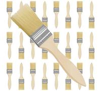 Kurtzy Set Brochas Pintor 3,81 cm (Pack de 25) Brocha Plana Pintura Mango de Madera Profesional para Pintura, Tintes, Barnices, Pegamentos y Bricolaje en el Hogar - Pack de Brochas para Pintar