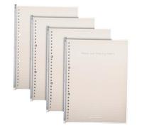 Kurtzy Set de 60x Hojas Sueltas A5 Perforadas - Recambio para Carpeta Archivador o Cuaderno Recargable de 6 Anillas - Recambios de Papel Amarillo para Agenda 2025