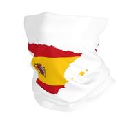 kurue Polaina deportiva multifuncional con mapa de la bandera de España, para enfriar el hielo, máscara facial y más, accesorio esencial para el verano