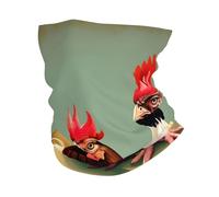 kurue Polaina deportiva multifuncional para el cuello con estampado de gallo y pollo, refrigeración por hielo, máscara facial y más, accesorio esencial para el verano