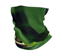 kurue Polaina deportiva multifuncional para el cuello, diseño de rana y hojas verdes, ideal para enfriar el hielo, máscara facial y más, accesorio esencial para el verano