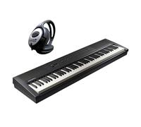 Kurzweil KAE1-LB Piano de escenario con teclado negro de 88 teclas + auriculares keepdrum