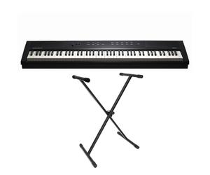 Kurzweil KAE1-LB Stage Piano Keyboard 88 llaves + Keepdrum Soporte para teclado Negro
