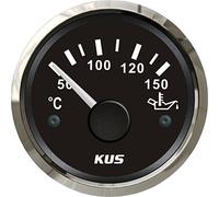 KUS Temperatura de aceite medidor de temperatura Indicador 50-150℃ con retroiluminación 12V/24V 52mm (2")