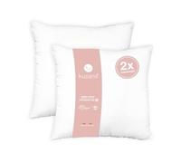 Kusana - Relleno de Cojines Pack 2/4, Microfibrass, Antialérgico, Tacto Pluma (Zen), Indeformable, Adaptable a Todas Las Fundas (40x40, 2)