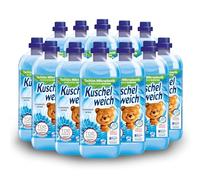 Kuschelweich Suavizante - 12 x 1 l para 38 lavados cada uno, suave - agradable para la piel, sin microplásticos - viento de verano