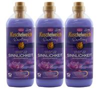 Kuschelweich Suavizante SINNLICHKEIT 3 x 1L Para 38 Cargas Hasta 8 Semanas