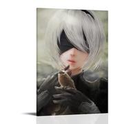 KUSDPKAJC Anime Nier Automata Póster Pintura Decorativa Lienzo Arte de Pared Salón Póster Dormitorio Pintura, Arte de Pared Impresión de Imagen Moderna Decoración de Habitación Familiar 08 x 12