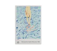 KUSDPKAJC David Hockney 1972 Póster Pintura Decorativa Lienzo Arte de Pared Salón Póster Dormitorio Pintura, Arte de Pared Impresión de Imagen Moderna Decoración de Habitación Familiar 08 x 12