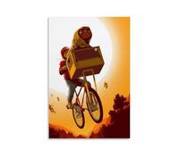 KUSDPKAJC E.T. The Extra Terrestre Película Arte Póster Pintura Decorativa Lienzo Arte Mural Salón Póster Dormitorio Pintura, Arte de Pared Impresión de Imagen Moderna Decoración de Habitación