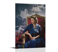 KUSDPKAJC Póster de la reina Elizabeth II Arte Pintura Decorativa Lienzo Arte de Pared Salón Póster Dormitorio Pintura, Arte de Pared Impresión de Imagen Moderna Decoración de Habitación Familiar 20 x