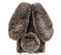 KUSEZJK Funda de Felpa para Xiaomi Mi 15, Lindo Funda Protectora de Suave y Esponjosa, Anti-Choque Carcasa con Conejo Caja del Celular de TPU con Diamantes de Imitación de Moda