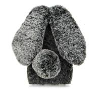 KUSEZJK Funda de Felpa para Xiaomi Mi 15, Lindo Funda Protectora de Suave y Esponjosa, Anti-Choque Carcasa con Conejo Caja del Celular de TPU con Diamantes de Imitación de Moda