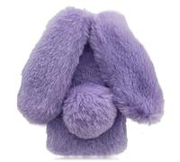 KUSEZJK Funda de Felpa para Xiaomi Mi 15T Pro, Lindo Funda Protectora de Suave y Esponjosa, Anti-Choque Carcasa con Conejo Caja del Celular de TPU con Diamantes de Imitación de Moda