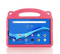 KUSEZJK Funda Infantil Lenovo Tab K10 TB-X6C6F TB-X6C6X 10.3", Carcasa Niño Antigolpes con Asa Suave Soporte Plegable, Funda Bebé Ligera para Lenovo Tab K10 TB-X6C6F TB-X6C6X 10.3" (Rosa roja)