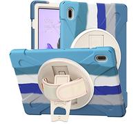 KUSEZJK Samsung Galaxy Tab S7 FE 12.4 T730 T735 T736B T736N Caso, Tres Capa Resistente Cuerpo Completo Funda Protectora con Soporte/Correa de Mano para Galaxy Tab S7 FE 12.4 T730 T735 T736B T736N