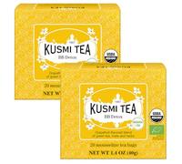 Kusmi Tea - BB Detox - Té 100% Orgánico - Mezcla de Verde y Mate Con Sabor a Pomelo - Disfrutar Caliente o Con Hielo - Juego de 2 Cajas - 2x20 Bolsas