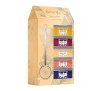 Kusmi Tea - Estuche de infusiones + pinzas para té - Surtido de tés ecológicos - Idea de regalo para hombre y mujer - Infusiones, tés aromatizados - Notas de frutas y especias - 5 cajas de 25g