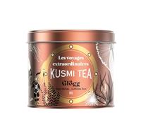 Kusmi Tea - Infusión especiada de Navidad ecológica Glögg - Hibisco, grosella negra y uva - Canela y cardamomo - Edición limitada 2025 - Lata de té metálica 125g