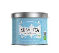 Kusmi Tea - Lovely Morning - Té Verde Orgánico Aromatizado, Mezcla de Plantas y Cítricos - Hojas Sueltas De Té - Lata de 100g - Cantidad para Aprox. 50 Tazas